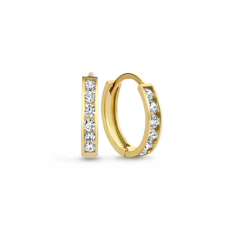 Brillane™ | Gold Stone Earrings Set