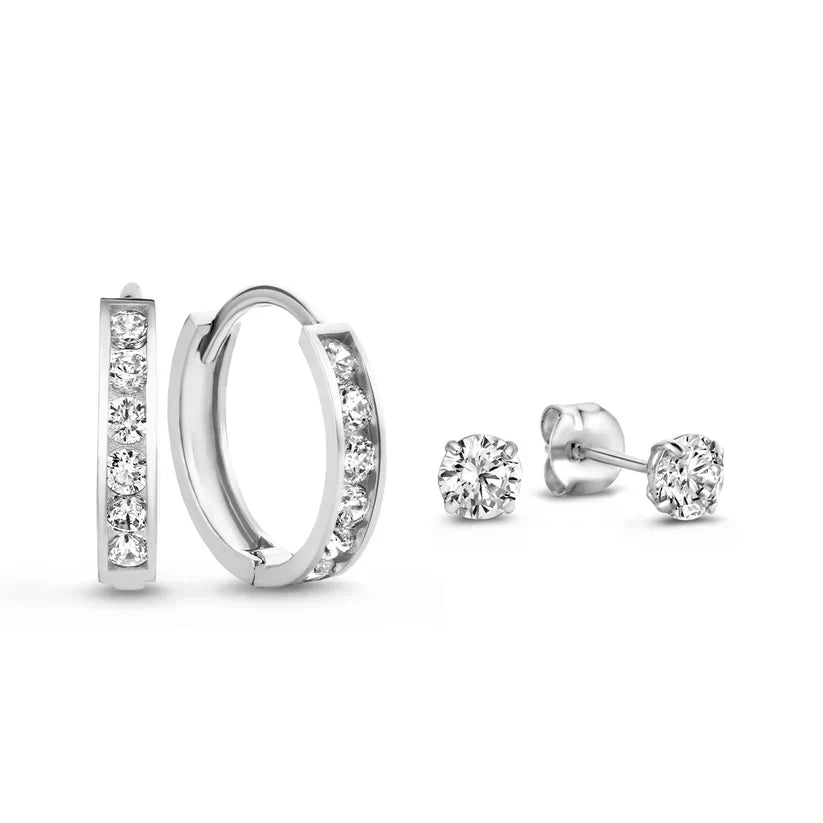 Brillane™ | Gold Stone Earrings Set