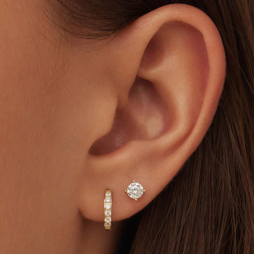 Brillane™ | Gold Stone Earrings Set