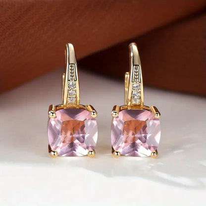 Mystica™ | Gold Stone Hoop Earrings