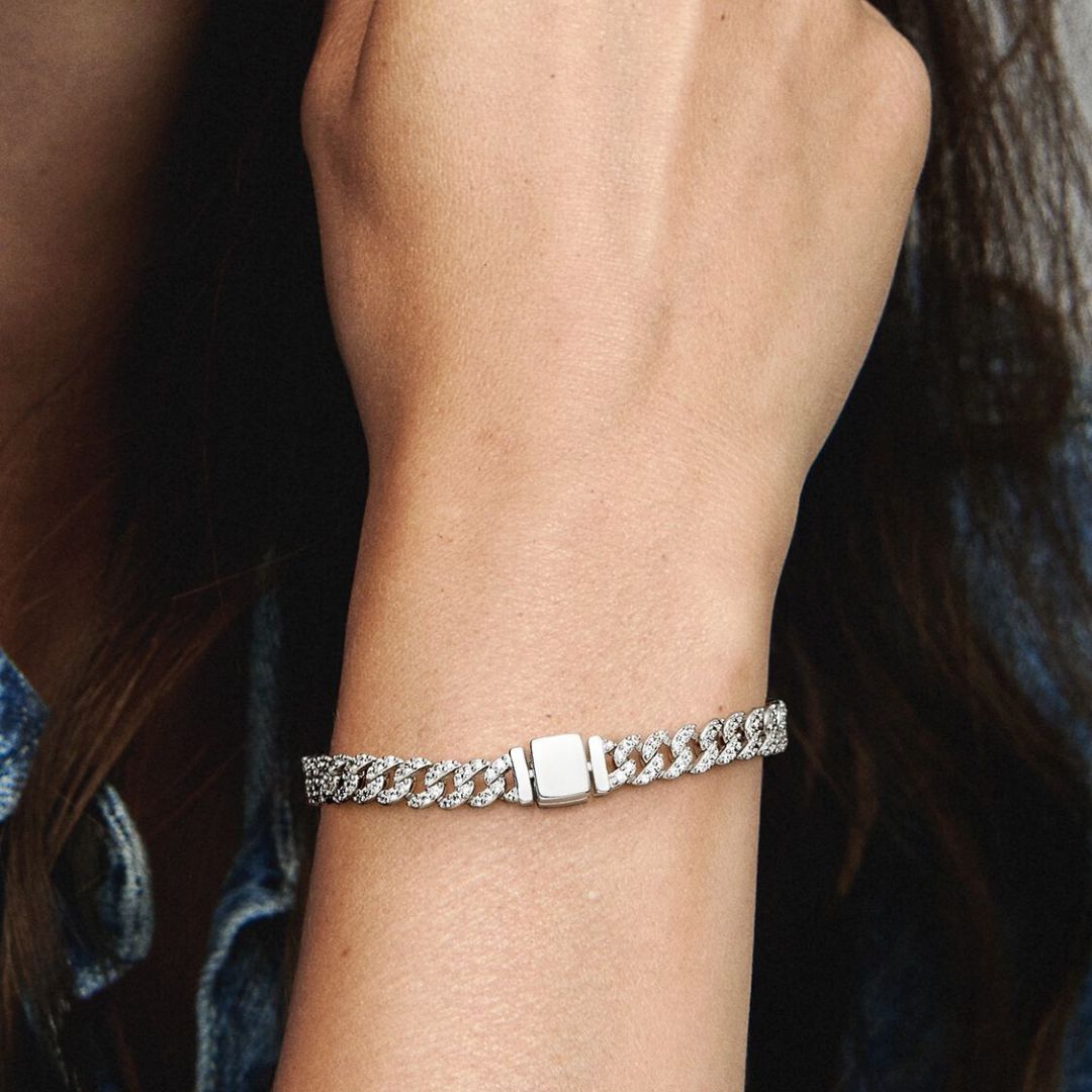 Cubo™ | Gold Moissanite Cuban Bracelet