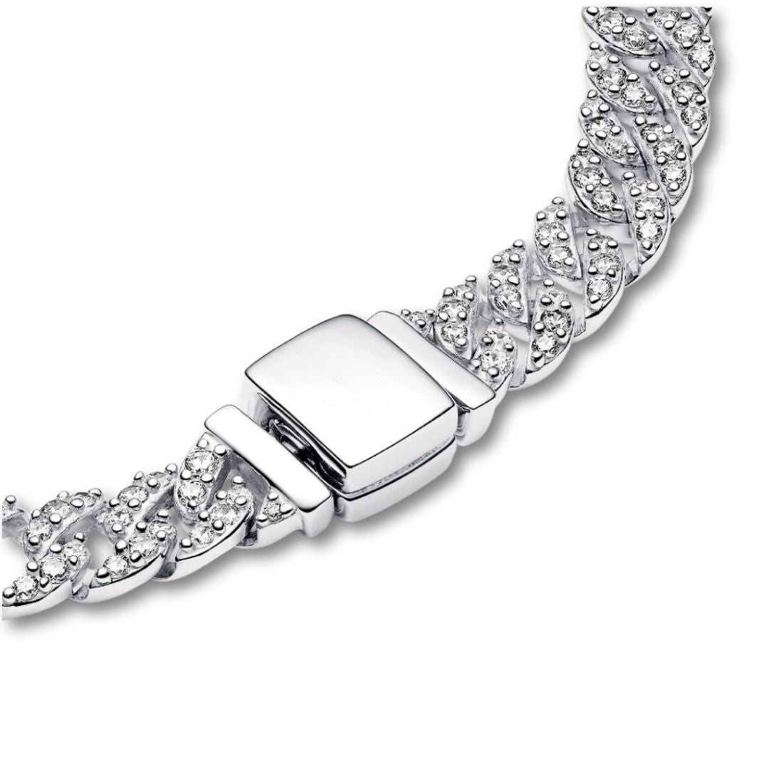 Cubo™ | Gold Moissanite Cuban Bracelet