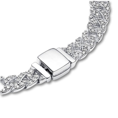 Cubo™ | Gold Moissanite Cuban Bracelet