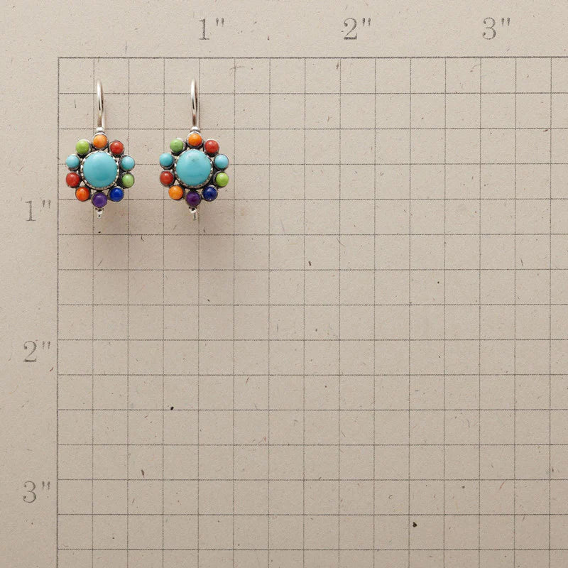 Tierra™ | Multi-Colored Turquoise Hoop Earrings