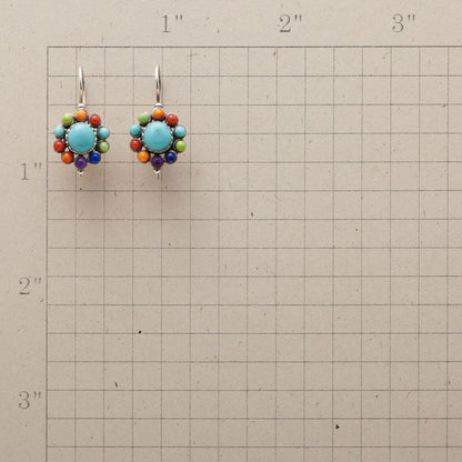Tierra™ | Multi-Colored Turquoise Hoop Earrings