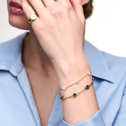 Emeralda™ | Gold Link Chain Bracelet