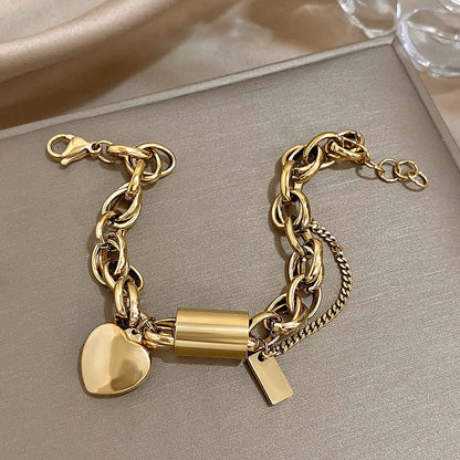 Heartened™ | Gold Chunky Bracelet
