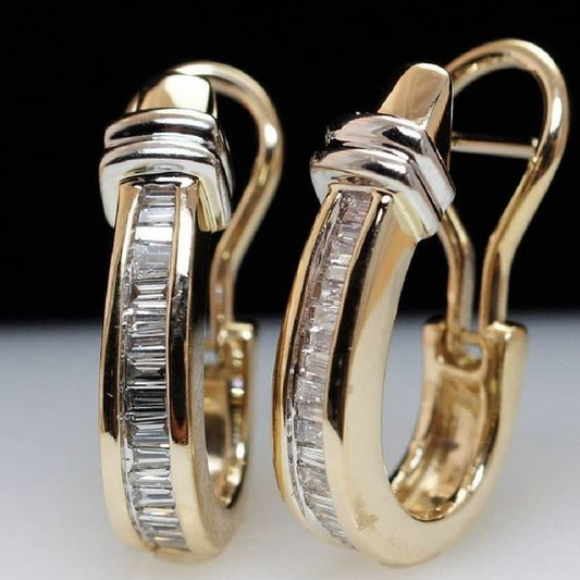 Isolde™ | Vintage Gold-Studded Crystal Earrings